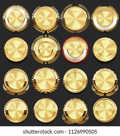 Colección de insignias de oro