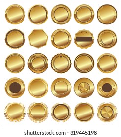 Golden badges collection