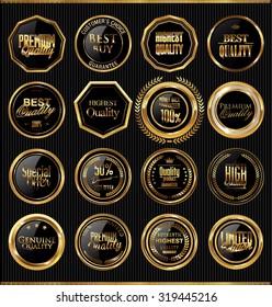 Golden badges collection