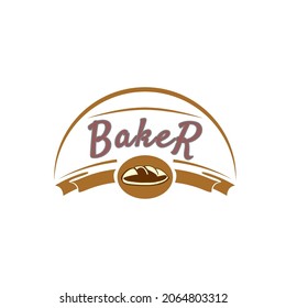 Goldenes Bäckereilogo für Bakeshop Logo Design Inspiration.