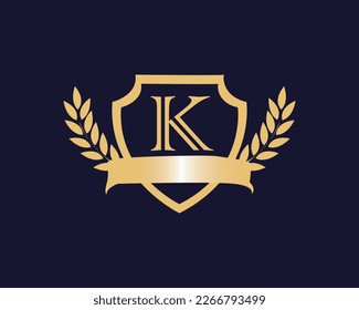 Golden Balack Sheild oF K