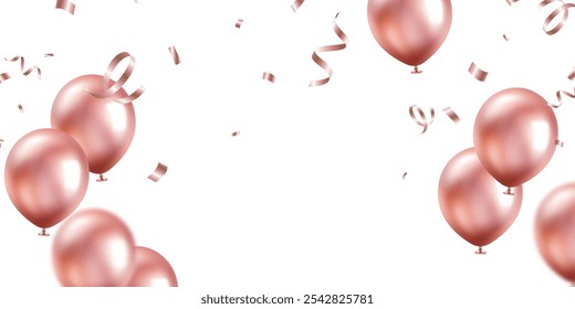 golden balloon background for festival decoration elegant vector illustration party
