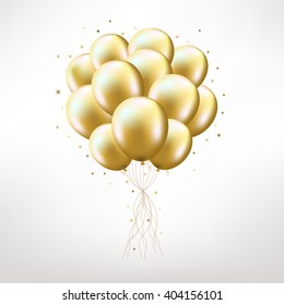 Gold Balloons Transparent Background Images, Stock Photos & Vectors