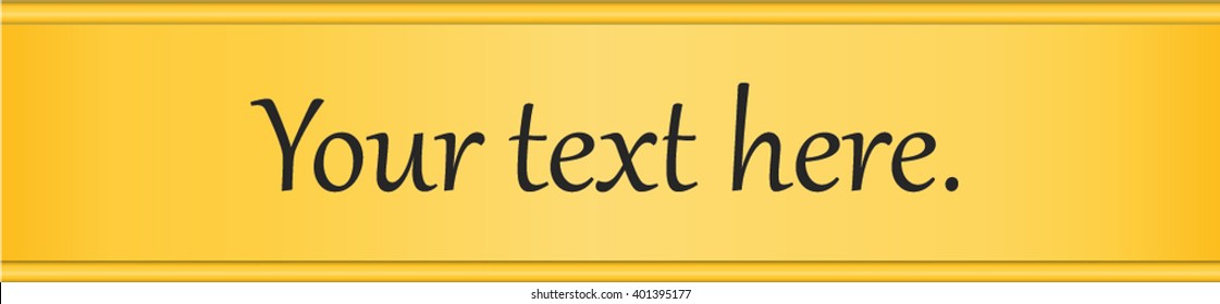 Golden Banner For Web