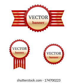 Golden banners