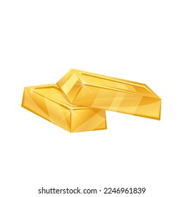 golden bar cartoon. gold metal, bank finance, business treasure, banking money, investment wealth golden bar vector illustration