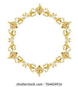 golden baroque mirror frame