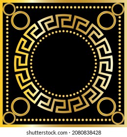 Golden Baroque Pattern. Vector design for fashion prints and backgrounds.