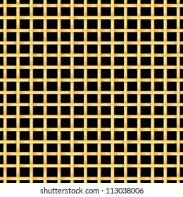 Golden  bars on a black background