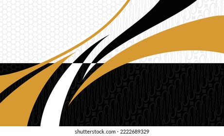 golden batik pattern Design 44 Apparel Sport Wear Sublimation Wallpaper Background Vector