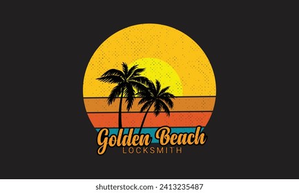 Golden Beach  locksmith
 Design illustrationT-shirt