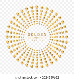 Goldener luxuriöser Hintergrund. Vektorgrafik.
