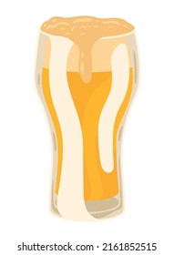 golden beer glass product icon