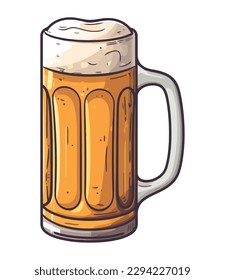 golden beer jar sketch icon