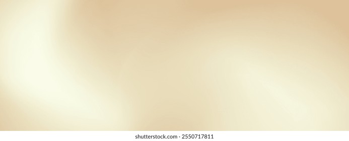 Goldener abstrakter Hintergrund. Glatte helle Flüssigkeit beige Vektorhintergrund