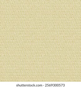 Golden beige fabric, woven from hemp or jute. Rough, dense and durable textile material. Hessian cloth texture. Burlap background. Abstract vector seamless.