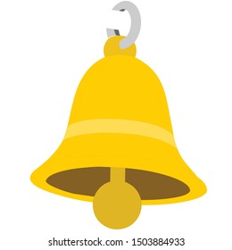 Golden Bell - Cartoon Vector Image