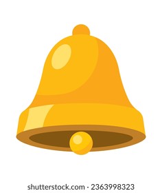 goldene Glocke hängt isoliertes Layoutsymbol