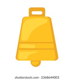 vector colgante de campanas doradas aislado
