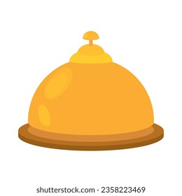 golden bell illustration vector isolated