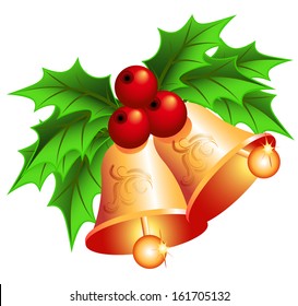 Golden Bells Holly Berries Stock Illustration 162758225 | Shutterstock