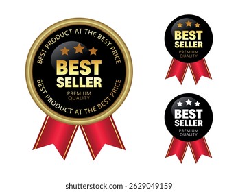 golden best seller label for business purpose