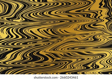 Fondo abstracto dorado y negro.