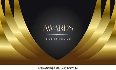 Goldener schwarzer Hintergrund. Elegantes, luxuriöses, modernes Vorlagenzertifikat. Abstrakte Design-Vorlage für Premium-Unternehmen.