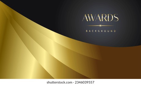 Antecedentes de los premios negros dorados. Elegante y lujoso certificado moderno de plantilla. Plantilla de diseño abstracto corporativo premium.