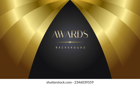 Goldener schwarzer Hintergrund. Elegantes, luxuriöses, modernes Vorlagenzertifikat. Abstrakte Design-Vorlage für Premium-Unternehmen.