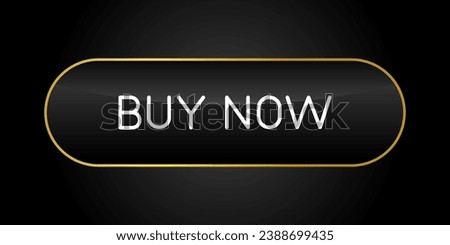 Golden and black CTA button: Buy now, dark background.