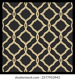 Golden and Black Geometric Patterns | Perfect for Wallpaper, Interior Décor, Fashionable Fabric Prints, and Sleek Digital Design Projects.