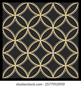 Golden and Black Geometric Patterns | Perfect for Wallpaper, Interior Décor, Fashionable Fabric Prints, and Sleek Digital Design Projects.
