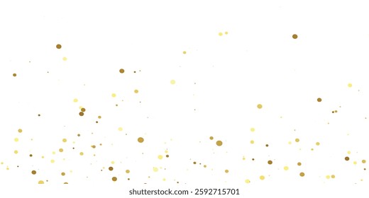 "Golden and Black Glimmering Dots Floating Softly and Elegantly in the Air,
Creating a Mesmerizing Scene on a Crisp White Canvas, Filling the Space with Opulence and Elegance Perfect for Any High-End 