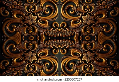 Patrón de tela sin costuras dorado y negro. Resumen de la línea gráfica retro tradicional de antaño folclórico tradicional. Ilustración vectorial textil de tela ornamentan elegante estilo lujoso. Impresión artística para fondo.