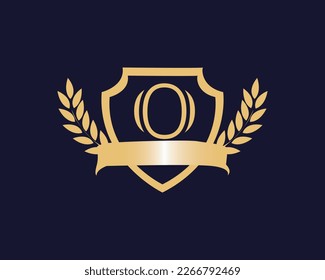 Golden Bl;ack Sheild Of O