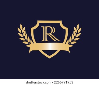 Golden Black Sheild Of R