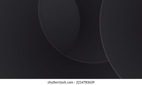 Golden black wave on black background , luxury modern concept. vector illustration for design.
