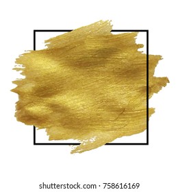 Golden Blob Isolated, Vector Illustration