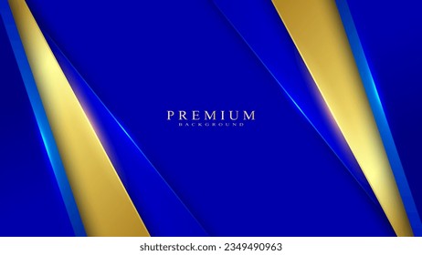 golden blue background and light effect luxury backdrop gradient premium template