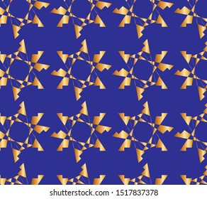 Golden and blue contrast pattern design for wallpaper and best background 