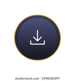 Golden and blue download button.