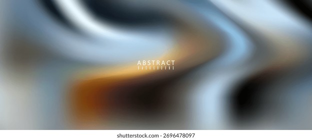 Golden Blue Fluid Abstract Background.vector illustration eps10
