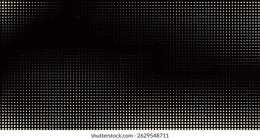 Golden blurred bokeh lights on black background. Glitter sparkle stars for celebrate. Overlay for your design