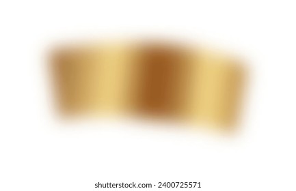 Golden blurred confetti element. Vector illustration.