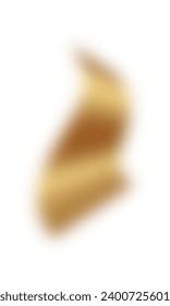 Golden blurred confetti element. Vector illustration.