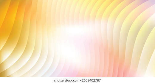 Golden blush gradient ripple texture with radiant soft waves and warm layered translucent fractal glass