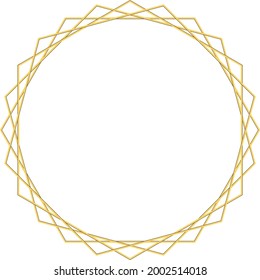golden boder pattren clip best set sign Icon.eps
