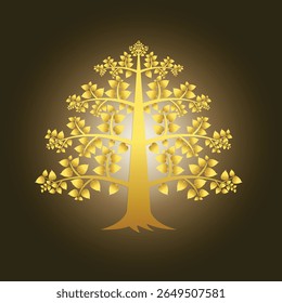 Golden Bodhi Tree, Bodhi is a species of banyan or fig tree. It is native to India, Nepal, Sri Lanka, southwestern China, and Indochina.