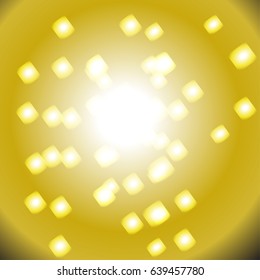 Golden bokeh background